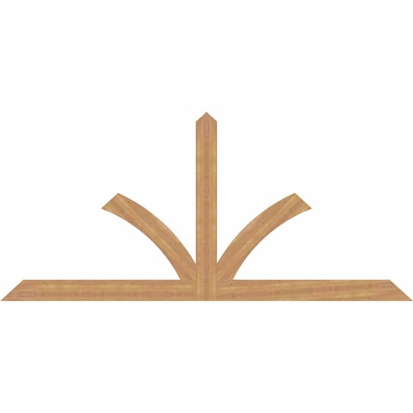 Ekena Millwork Richland Timber Gable Bracket, Western Red Cedar, 108"W x 49"H x 1 1/2"D x 5 1/2"F, 11/12 Pitch GBW108X49X0206RIC00SWR - main